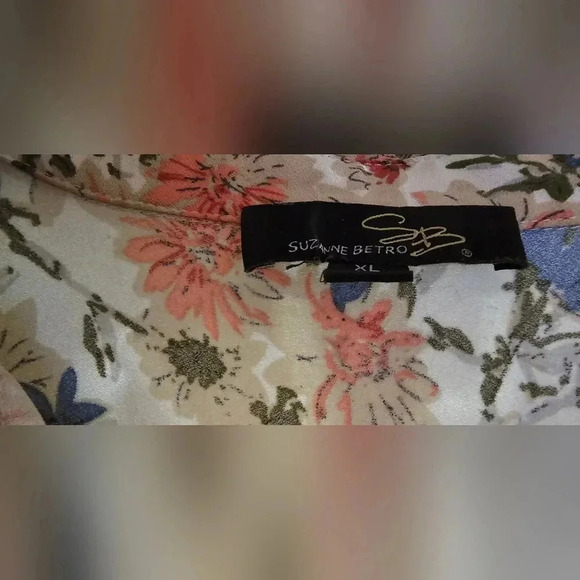 Suzanne Betro XL Women’s Blouse W/ Front Tie​​​​​ - Picture 4 of 4